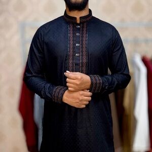 Aslan Luxury embroidery panjabi slim fit size L